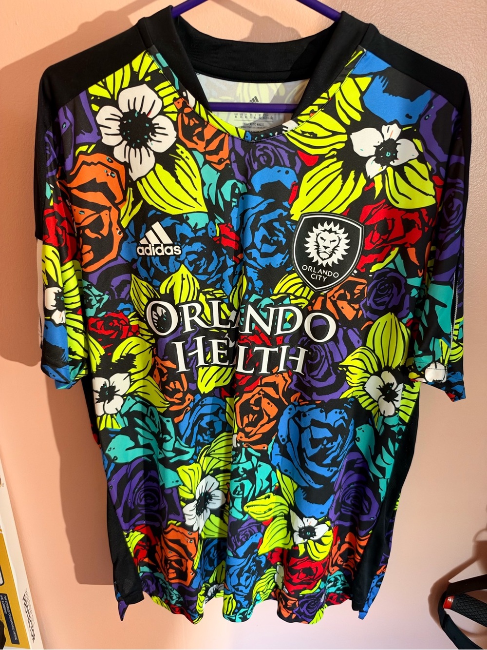 Adidas Orlando City Multicolor Floral Men's pre-match top